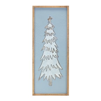 Framed Pine Tree Wall Decor 26.75"H