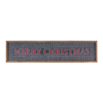 Ornate Metal Merry Christmas Sign 34"L