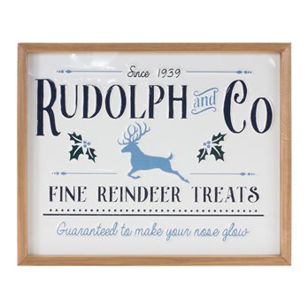 Rudolf & Co Reindeer Sign 15.75"L