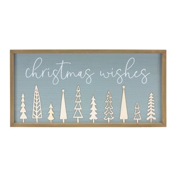 Christmas Wishes Holiday Wall Sign 31.5"L