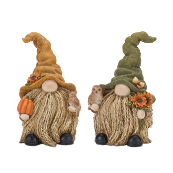 Fall Harvest Gnome Figurine (Set of 2)