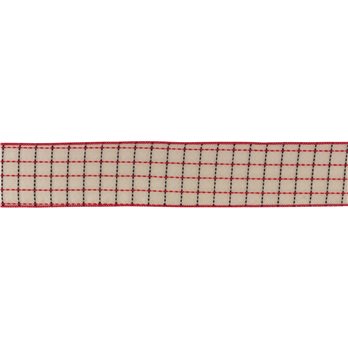 Tattersall Plaid Ribbon (Set of 6) 2.5" x 10 Yds.