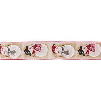 Whimsical Snowman Ribbon (Set of 2) 2.5" x 10 Yds.