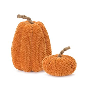 Plush Fabric Pumpkin (Set of 2)