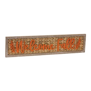 Woven Welcome Fall Sign 32"L