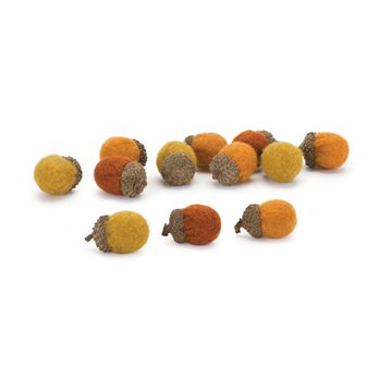 Felt Wool Acorn Bowl Filler (Bag of 12)