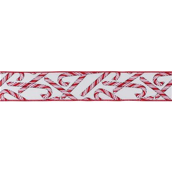 Wired Candy Cane Ribbon (Set of 2)