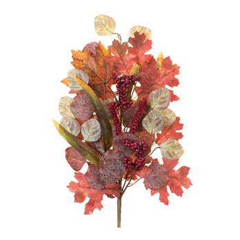 Mixed Fall Foliage Leaf Stem (Set of 2)