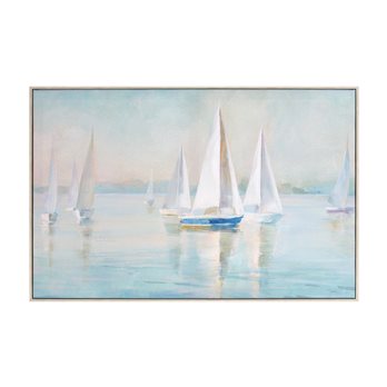 Framed Sailboat Print 23.5"L