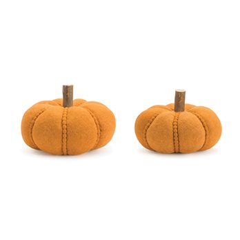 Felt Wool Pumpkin Decor (Set of 2)