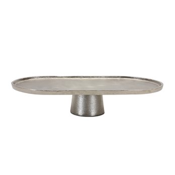 Aluminum Metal Pedestal Tray 15.75"L