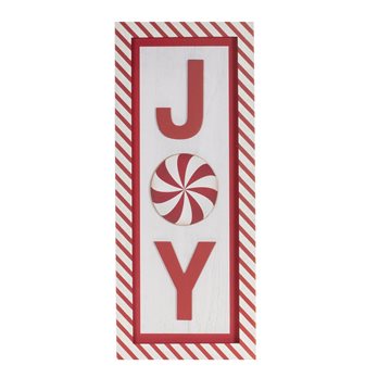 Joy Peppermint Wall Sign 19.5"H