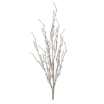 Flocked Glitter Branch (Set of 6)