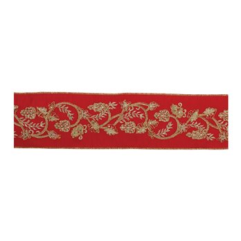 Ornate Holiday Ribbon 4" x 5 yds