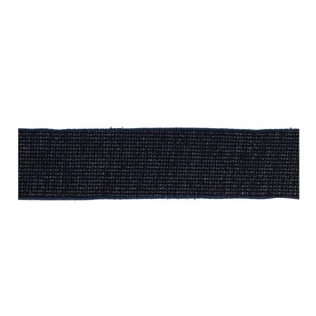 Navy Blue Woven Wired Ribbon (Set of 2)