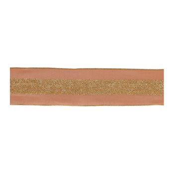 Gold Shimmer Wired Ribbon (Set of 2)