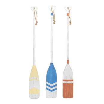 Fir Wood Oar Décor (Set of 3)