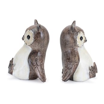 Woodland Owl Bookends (Set of 4)