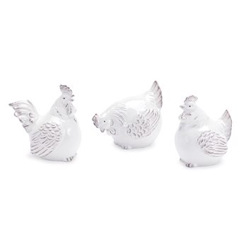 Ceramic Chicken Decor (Set of 6)