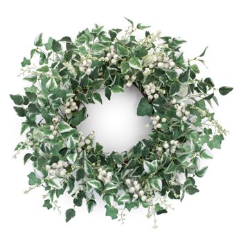 Mixed Foliage and Berry Wreath 23"D