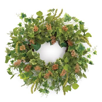 Mixed Seeded Foliage Wreath 24"D