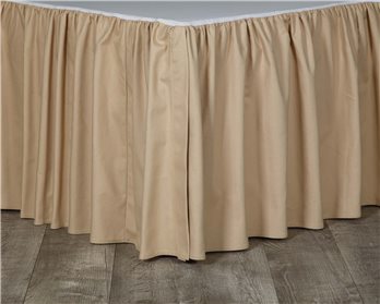 Leaves Collection Twin Size Bed Skirt 15 inch Drop