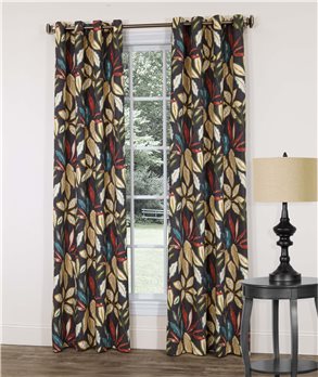 Leaves Collection 96x84 (Pair) Grommet Top Curtains