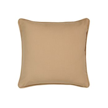 Leaves Collection 17 x 17 Square Pillow - Ecru