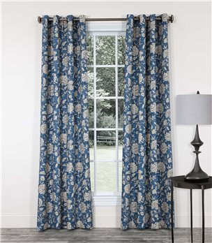 Vintage Indigo 96x84 (Pair) Grommet Top Curtains