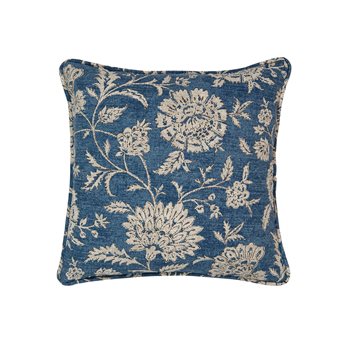 Vintage Indigo 17x17 Square Pillow - Main Print