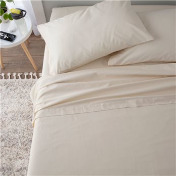 Martex 225 Thread Count Twin XL Ivory Sheet Set