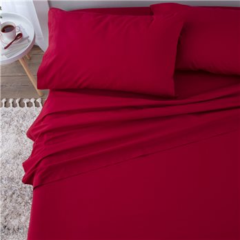 Martex 225 Thread Count Twin XL Paprika Sheet Set