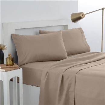 Martex Easy Living Standard Khaki Microfiber Pillowcase Pair