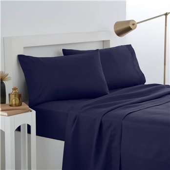 Martex Easy Living Standard Navy Microfiber Pillowcase Pair