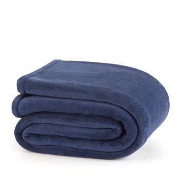 Martex Plush Full Navy Blanket