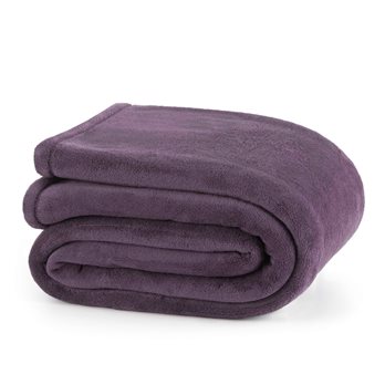 Martex Plush Full Plum Blanket