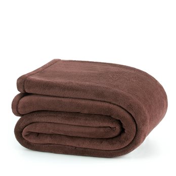 Martex Plush King Brown Blanket