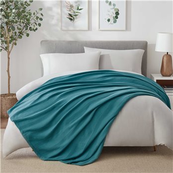 Vellux Cotton King Pacific Blue Blanket