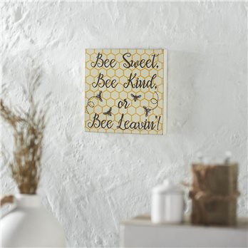 Buzzy Bees Bee Sweet, Bee Kind, or Bee Leavin! MDF Block Sign 8x8x1