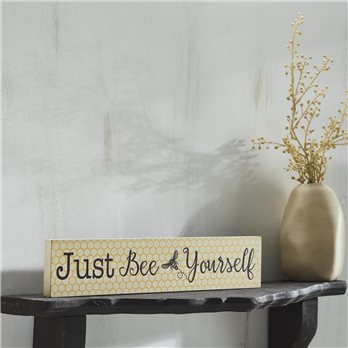 Buzzy Bees Just Bee Yourself MDF Wall Sign 3x14x0.75