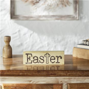 Celebrate Grace Easter w/ Cross Antique White MDF Wall Sign 3x9x1