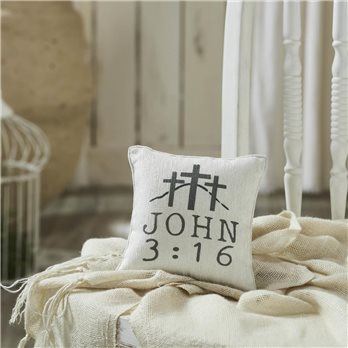 Celebrate Grace John 3:16 Pillow 6x6