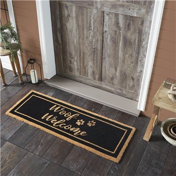 Woof Welcome Coir Rug Rect 17x48