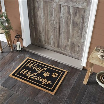 Woof Welcome Coir Rug Rect 20x30