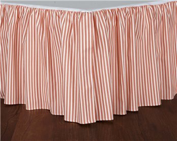 Cottage Rose Twin Size Bed Skirt 15 inch Drop