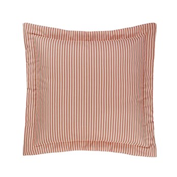 Cottage Rose Striped Euro Pillow Sham