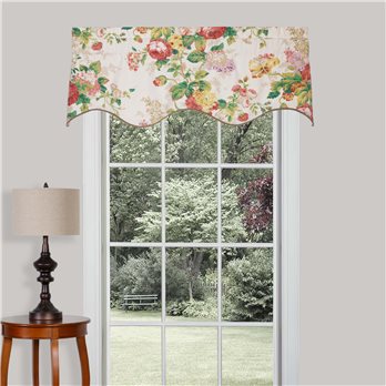 Cottage Rose Lined Filler Valance