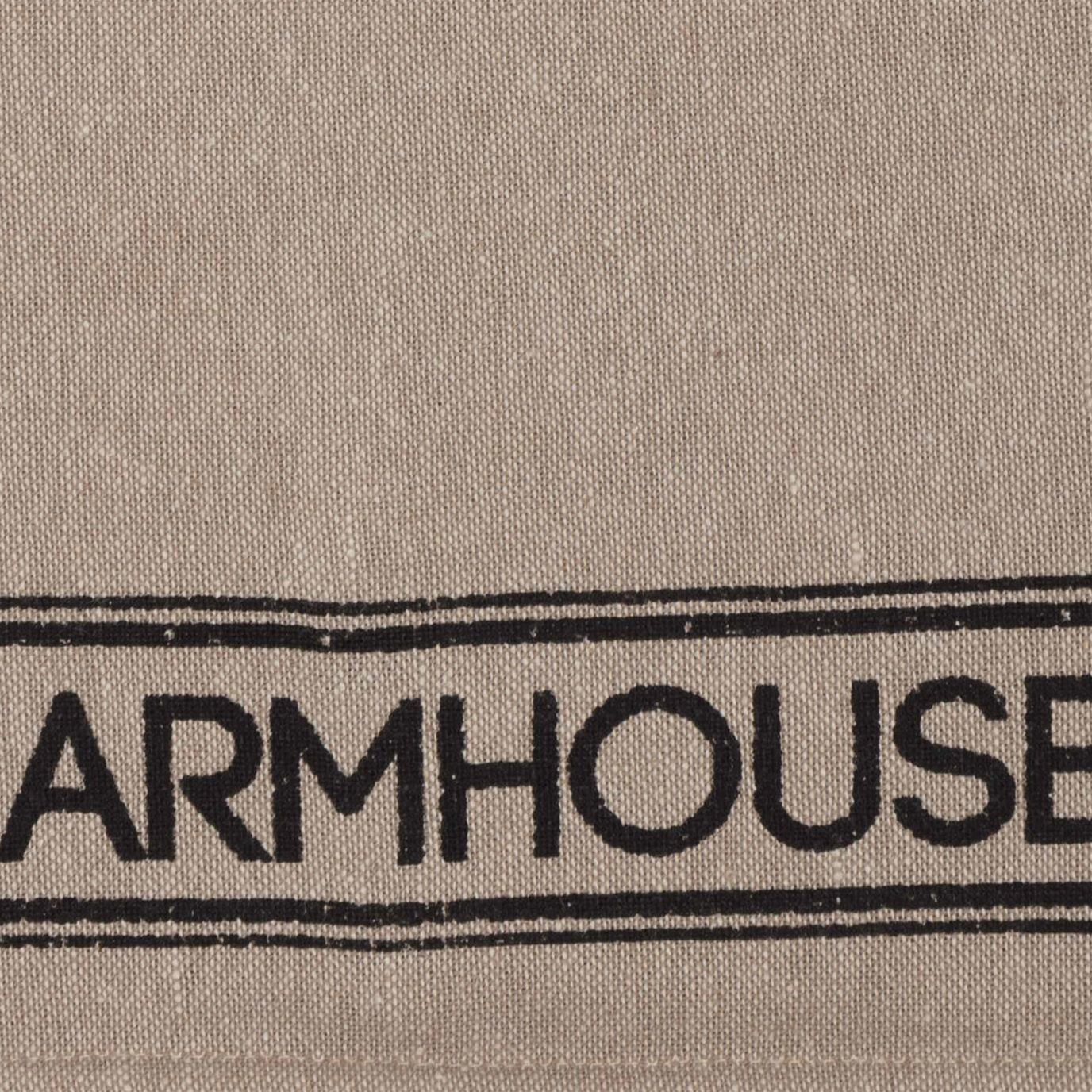 Farmhouse Kitchen Tea Towel Set of 2 Sawyer Mill Charcoal Button