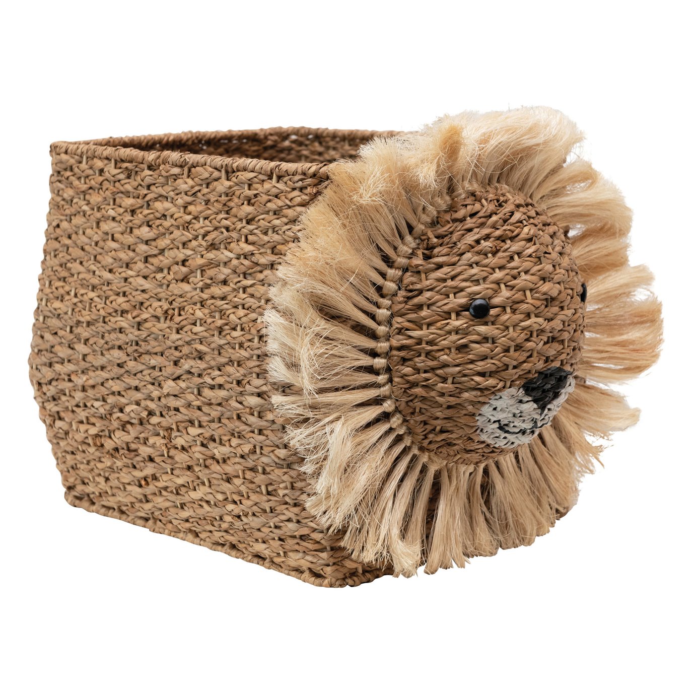 Hand-Woven Bankuan Lion Basket, Natural by Creative Co-op