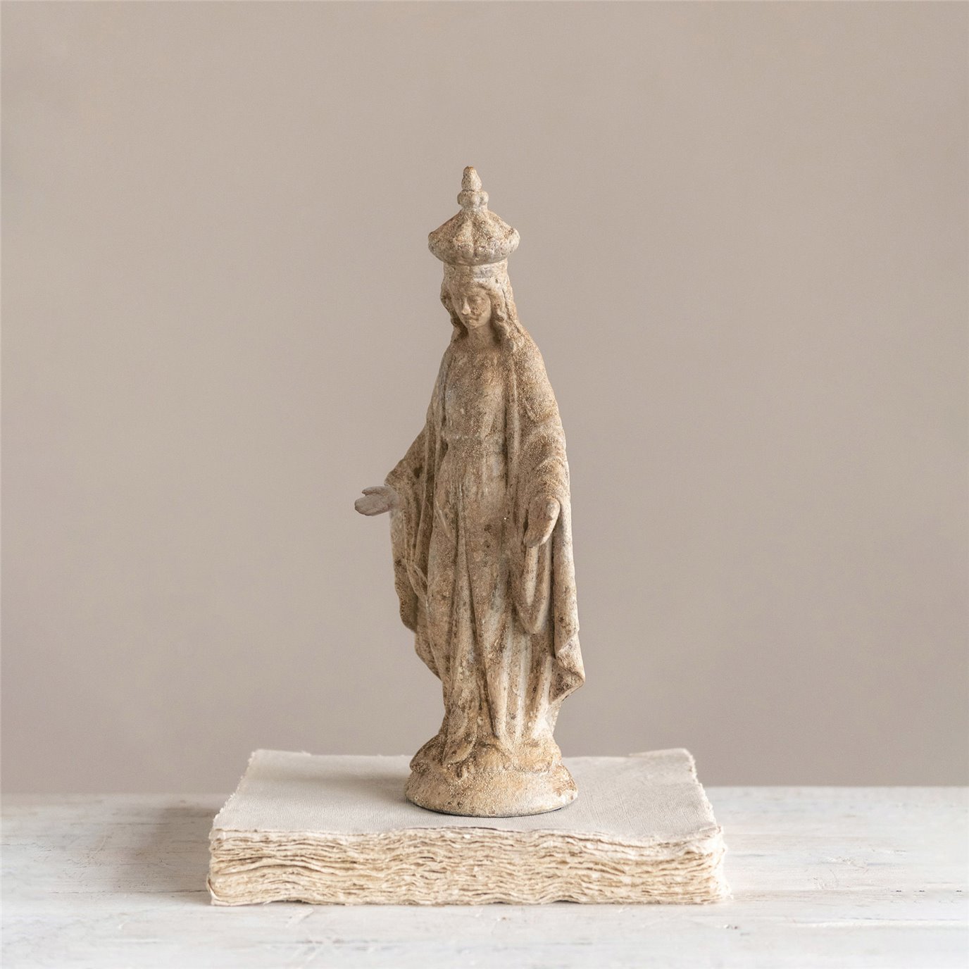 resin virgin mary statue